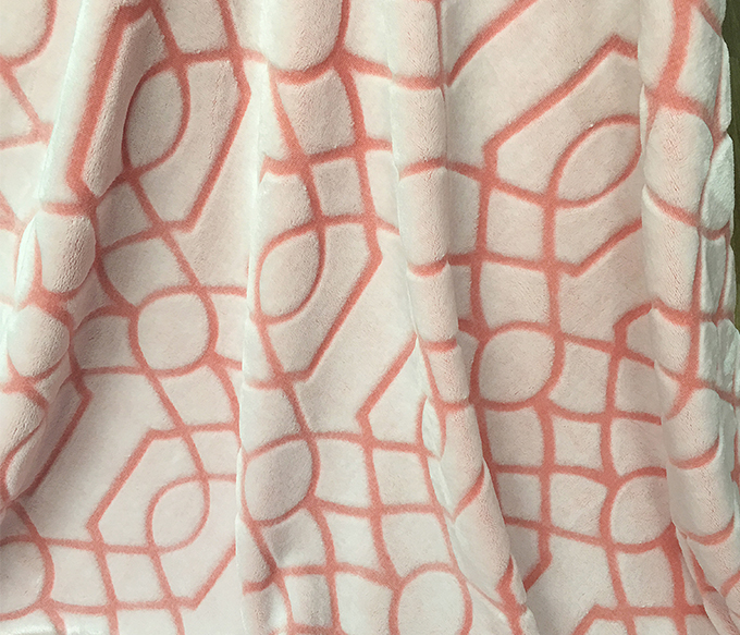 珊瑚、法蘭絨背印、剪花系列